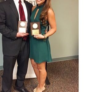 Lulus emerald cocktail dress